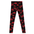 Stylish Men's Higanbana Leggings featuring a vibrant floral pattern, perfect for workouts or casual wear.