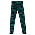 Stylish Men's Higanbana Leggings in a vibrant floral design, perfect for workouts and active lifestyles.