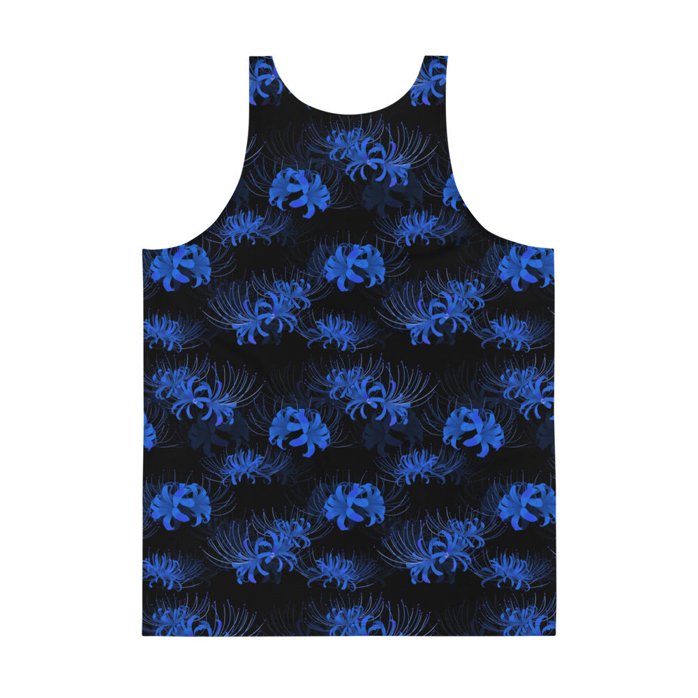 Vibrant Men's Higanbana Tank Top featuring a soft, stretchy fabric for ultimate comfort and style. Perfect for summer!