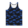 Vibrant Men's Higanbana Tank Top featuring a colorful floral pattern and soft, stretchy fabric for ultimate comfort.