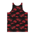 Vibrant Men's Higanbana Tank Top featuring a floral design, perfect for a relaxed and stylish summer look.