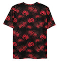 Men's Higanbana T-shirt featuring vibrant red floral design, perfect for comfort and style. Ideal for everyday wear.