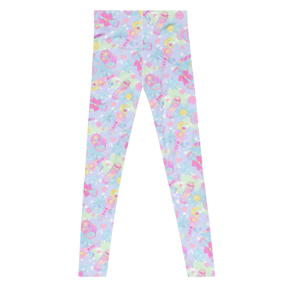 Colorful Men's Indica Magica Leggings, perfect for workouts with soft, stretchy material for ultimate comfort.