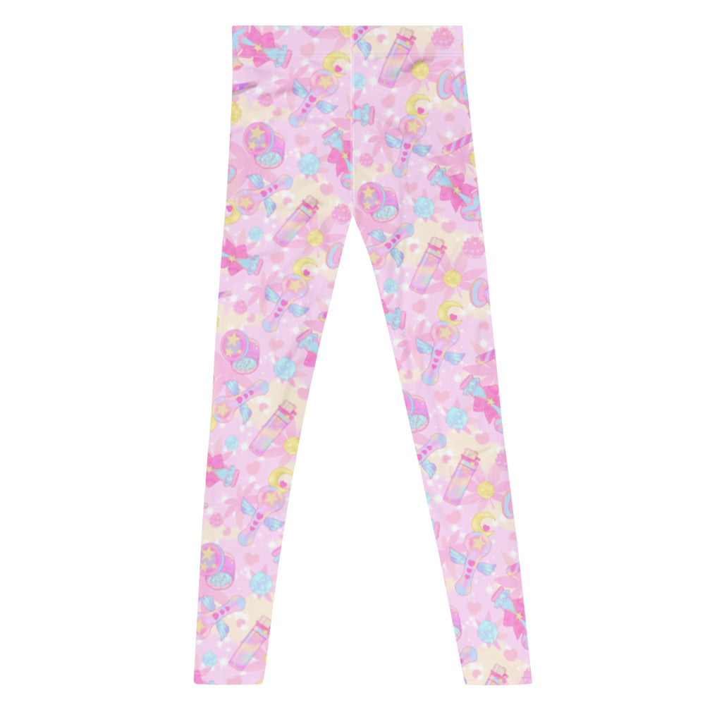 Men's Indica Magica Leggings in vibrant print, perfect for workouts or casual wear with soft, stretchy material.