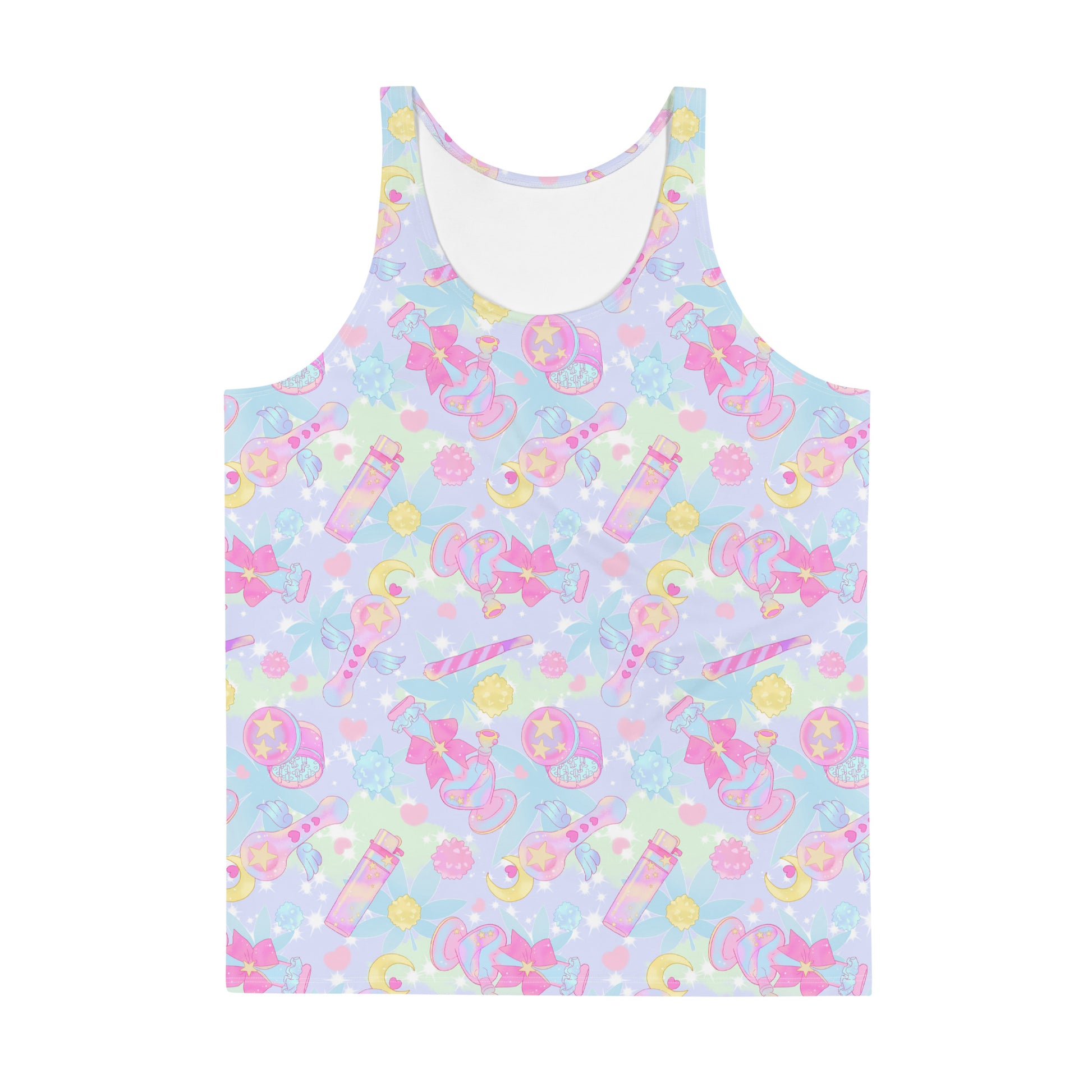 Vibrant Men's Indica Magica Tank Top with soft, stretchy material for a fabulous and relaxed fit. Perfect for any occasion!