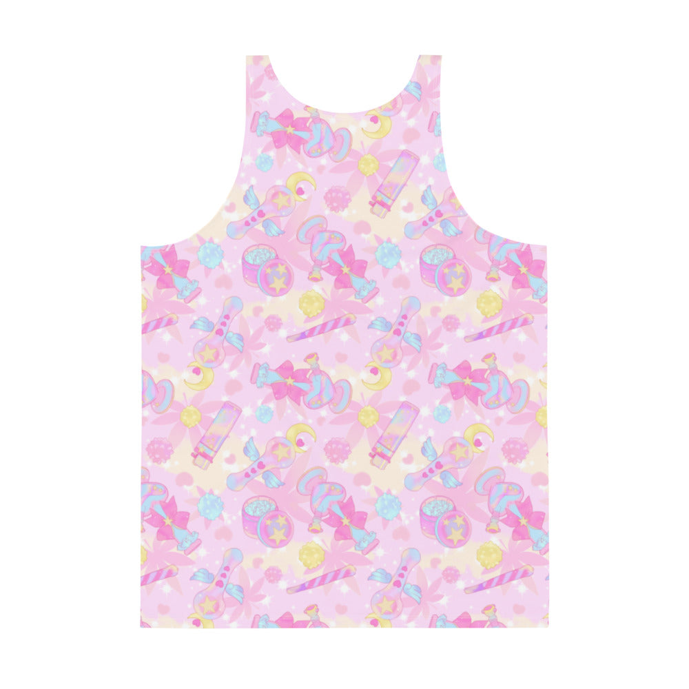 Vibrant Men's Indica Magica Tank Top with a relaxed fit and soft, stretchy material for a fabulous look.