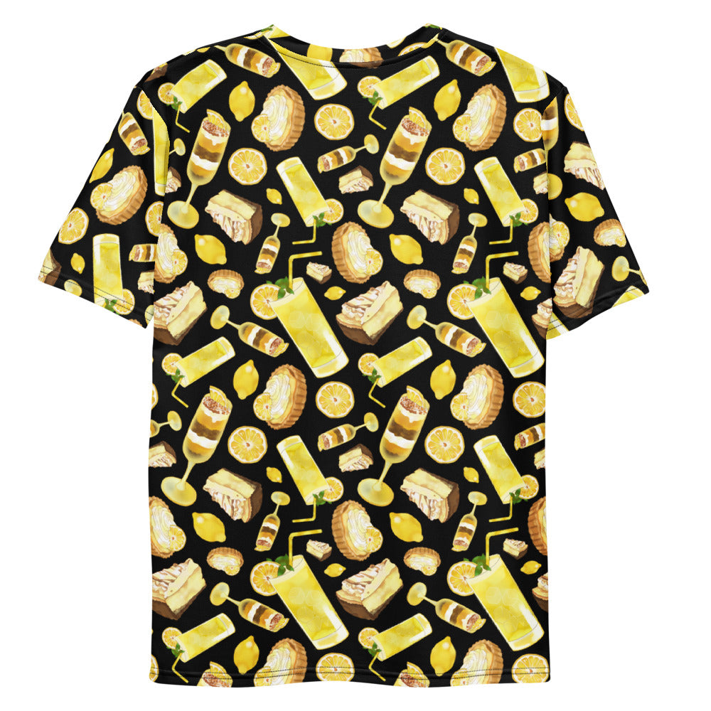 Colorful Men's Lemon T-shirt featuring a fun lemon print, perfect for a fresh and stylish look. Ideal for summer wear.