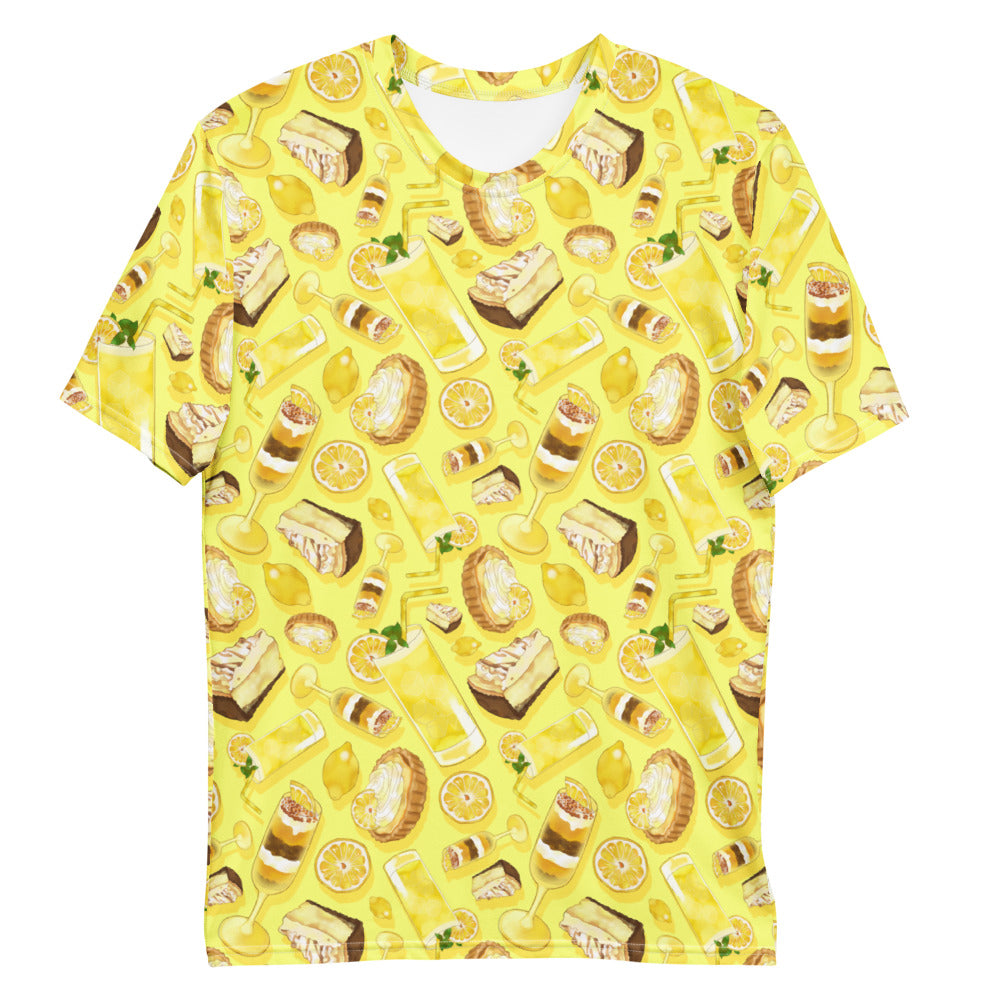 Men's Lemon T-shirt featuring a vibrant lemon print, perfect for a stylish and comfortable look.