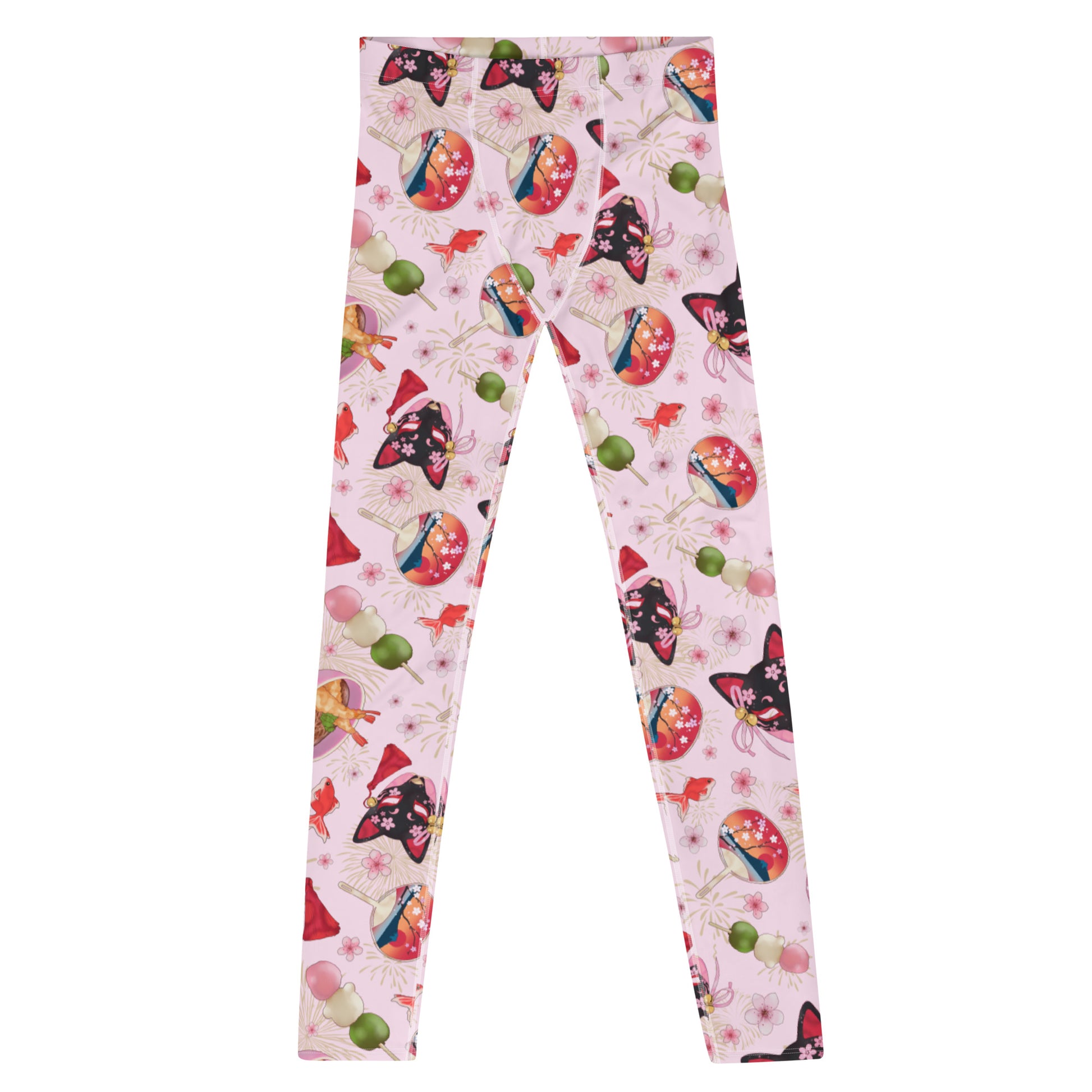Men's Matsuri Leggings feature a vibrant print, perfect for active lifestyles and comfortable daily wear.