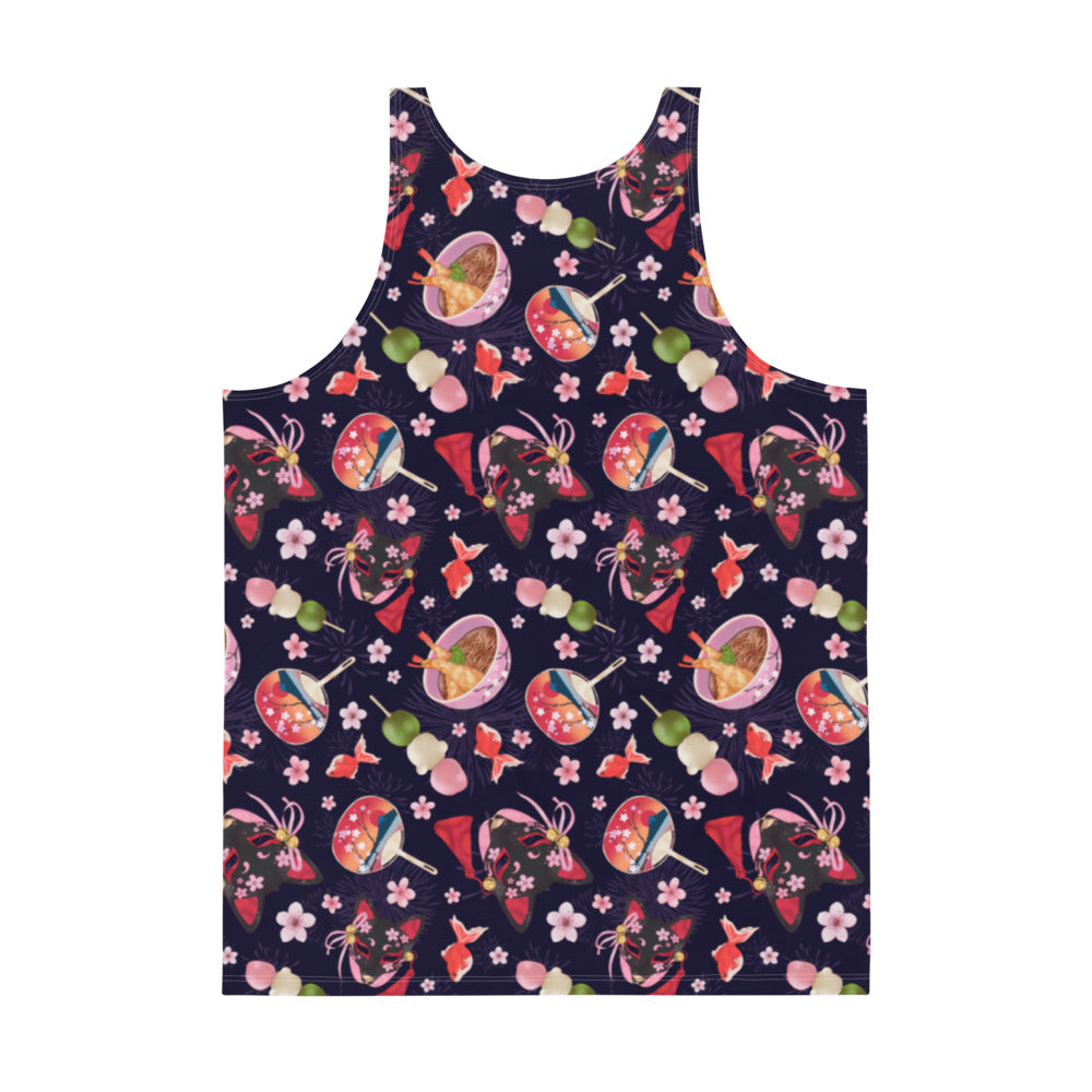 Vibrant Men's Matsuri Tank Top featuring a colorful design, soft material, and relaxed fit for ultimate comfort.
