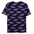Men's Morrigan T-shirt features a vibrant bat print, made from soft, durable fabric for everyday comfort.