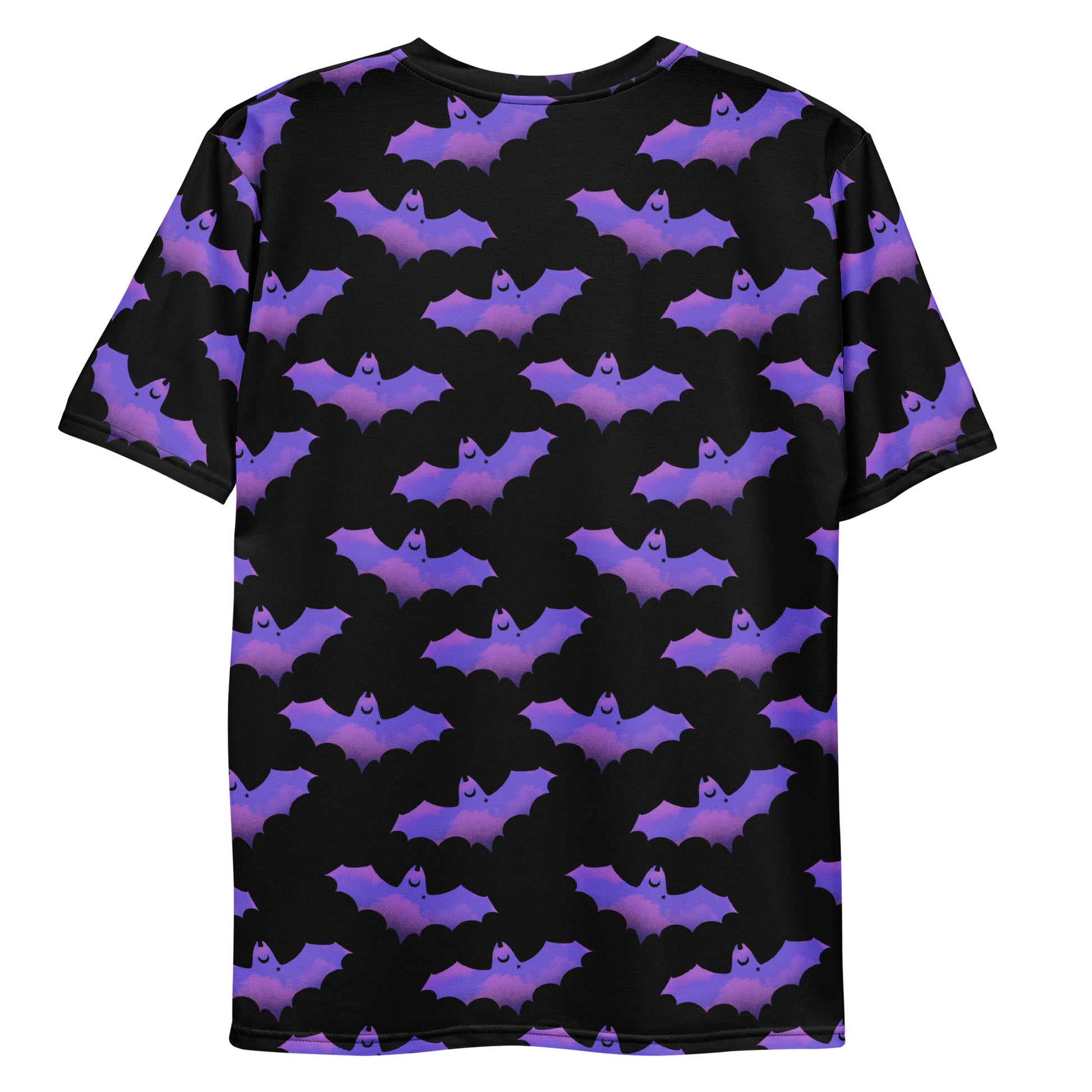 Men's Morrigan T-shirt features a vibrant bat print, made from soft, durable fabric for everyday comfort.