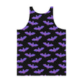 Men's Morrigan Tank Top features a vibrant bat design, perfect for a stylish and comfortable summer look.