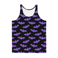 Vibrant Men's Morrigan Tank Top featuring a stylish bat design, perfect for a relaxed and comfortable fit.