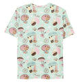 Brighten your spring with the Men's Parasol Bunny T-shirt, featuring adorable bunnies and parasols for tea parties.