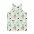 Vibrant Men's Parasol Bunny Tank Top features a playful design and soft, stretchy fabric for ultimate comfort.
