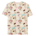 Brighten your spring wardrobe with the Men's Parasol Bunny T-shirt, featuring adorable bunnies and pastel colors.