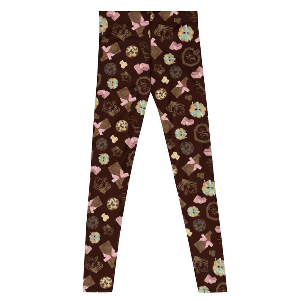 Men's Royal Cookie Leggings feature a fun cookie print, perfect for workouts or casual wear. Enjoy comfort and style!