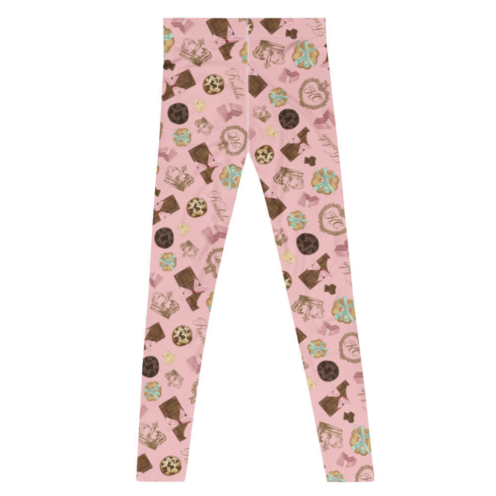 Stylish Men's Royal Cookie Leggings featuring a fun cookie print, perfect for workouts and casual wear.