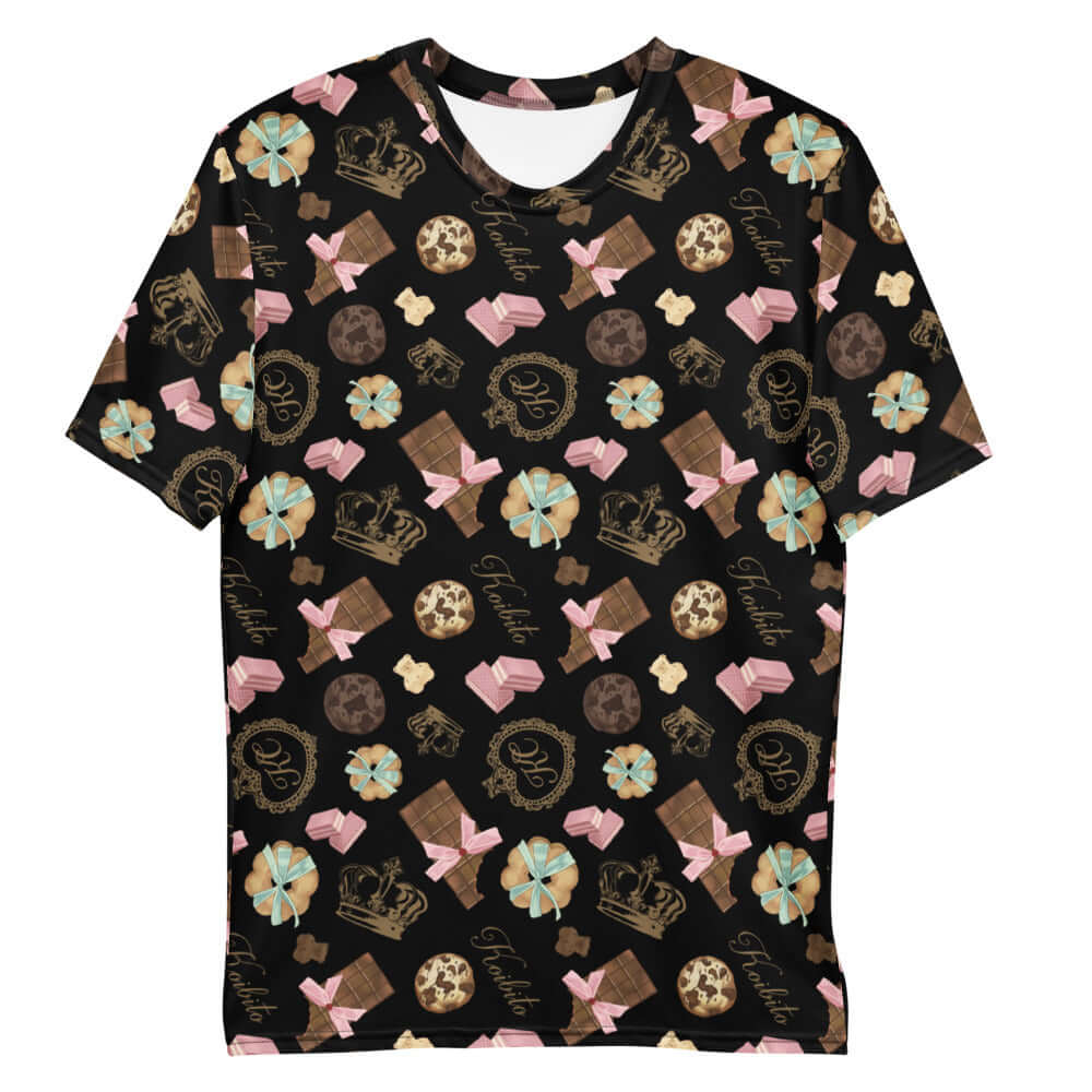 Men's Royal Cookie T-shirt featuring a fun dessert pattern, crafted for ultimate comfort and style. Perfect for everyday wear.