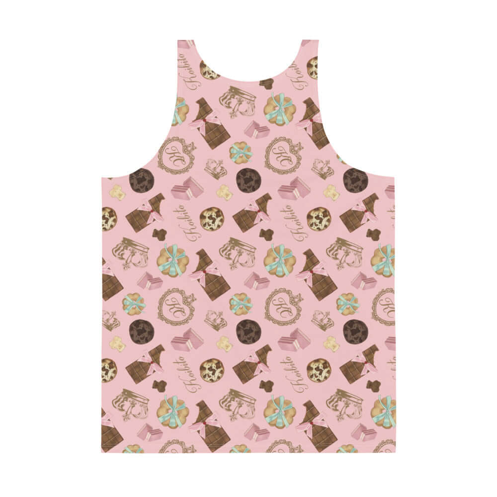 Men's Royal Cookie Tank Top features vibrant colors and a soft, stretchy fabric for ultimate comfort and style.