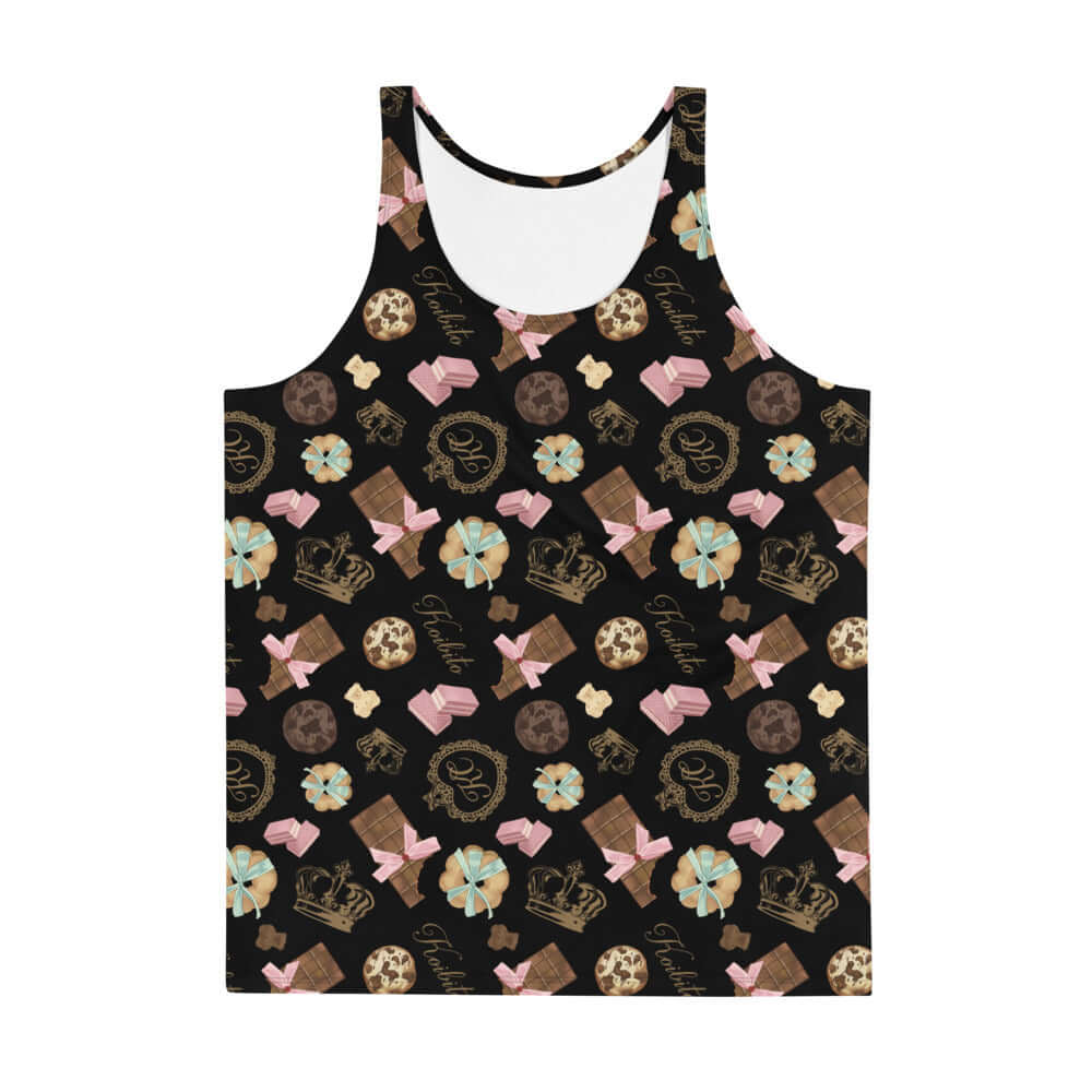 Men's Royal Cookie Tank Top features vibrant colors and a soft, stretchy fit for ultimate comfort. Perfect for casual style!