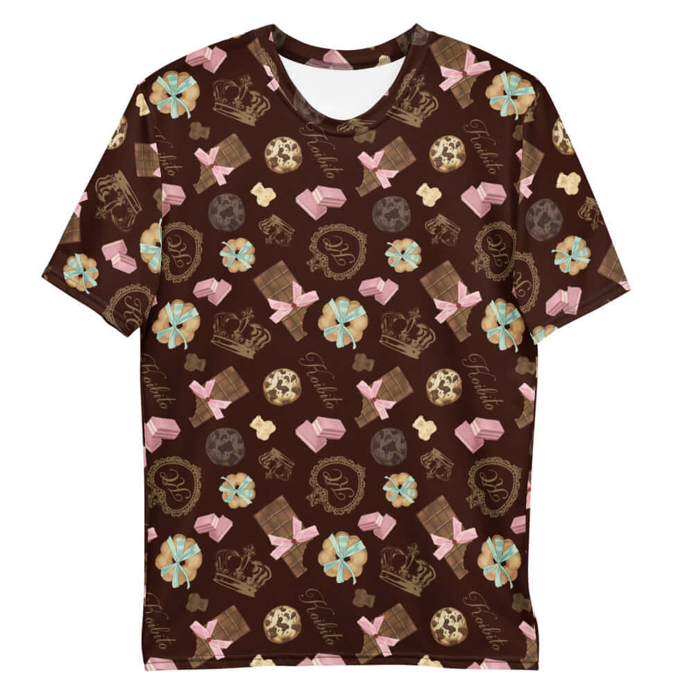 Stylish Men's Royal Cookie T-shirt featuring a fun dessert pattern, perfect for comfort and casual wear.