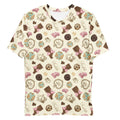 Men's Royal Cookie T-shirt featuring a fun dessert print, made from soft, durable cotton-blend fabric for comfort.