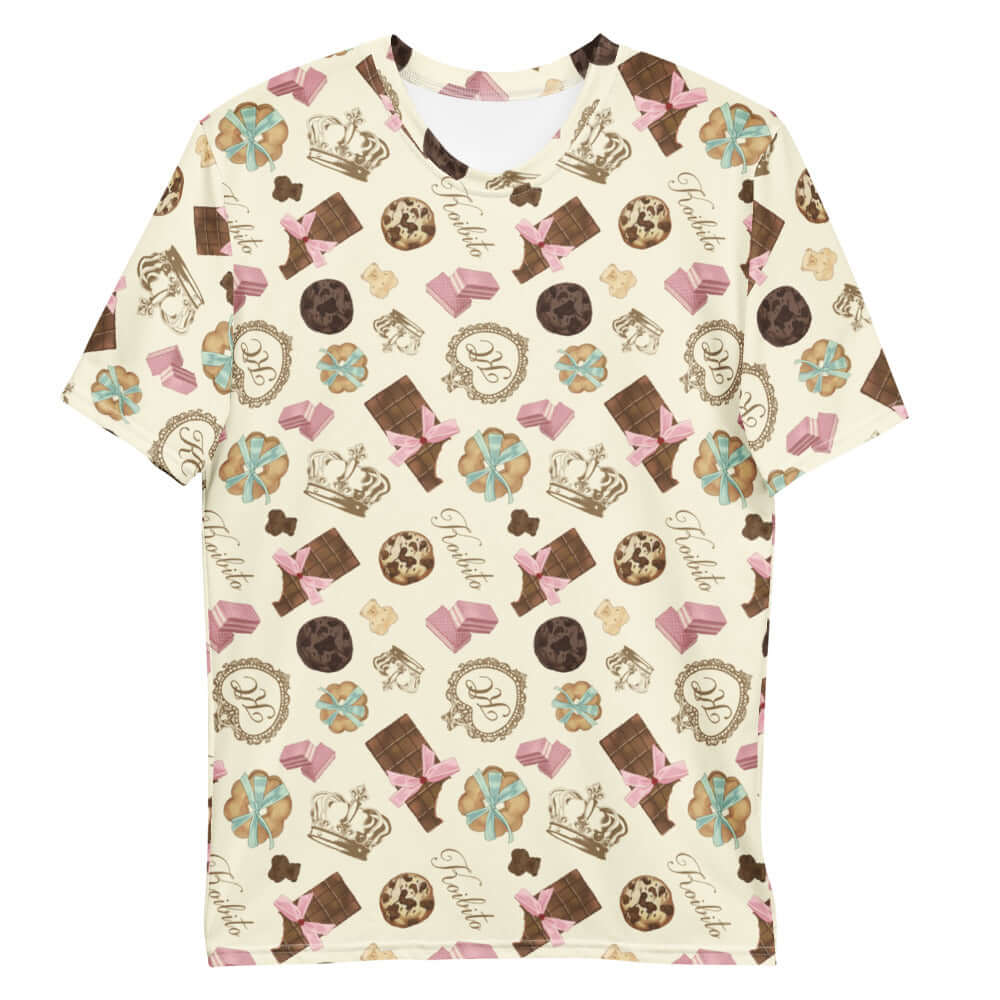 Men's Royal Cookie T-shirt featuring a fun dessert print, made from soft, durable cotton-blend fabric for comfort.