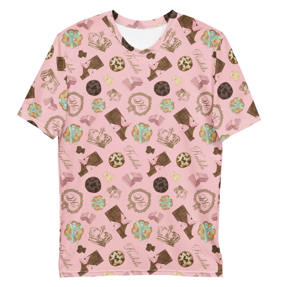 Men's Royal Cookie T-shirt features a fun dessert pattern, perfect for stylish comfort and everyday wear.