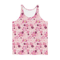 Vibrant Men's Sakura Tank Top featuring a floral design, soft material, and relaxed fit for ultimate comfort.