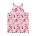 Vibrant Men's Sakura Tank Top featuring a floral design, perfect for a stylish and comfortable look.