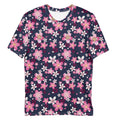 Men's Sakura T-shirt features a vibrant floral design, perfect for style and comfort in everyday wear.