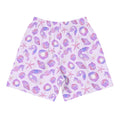 Men's Sea Princess Athletic Shorts feature a vibrant seashell design, perfect for any active lifestyle.