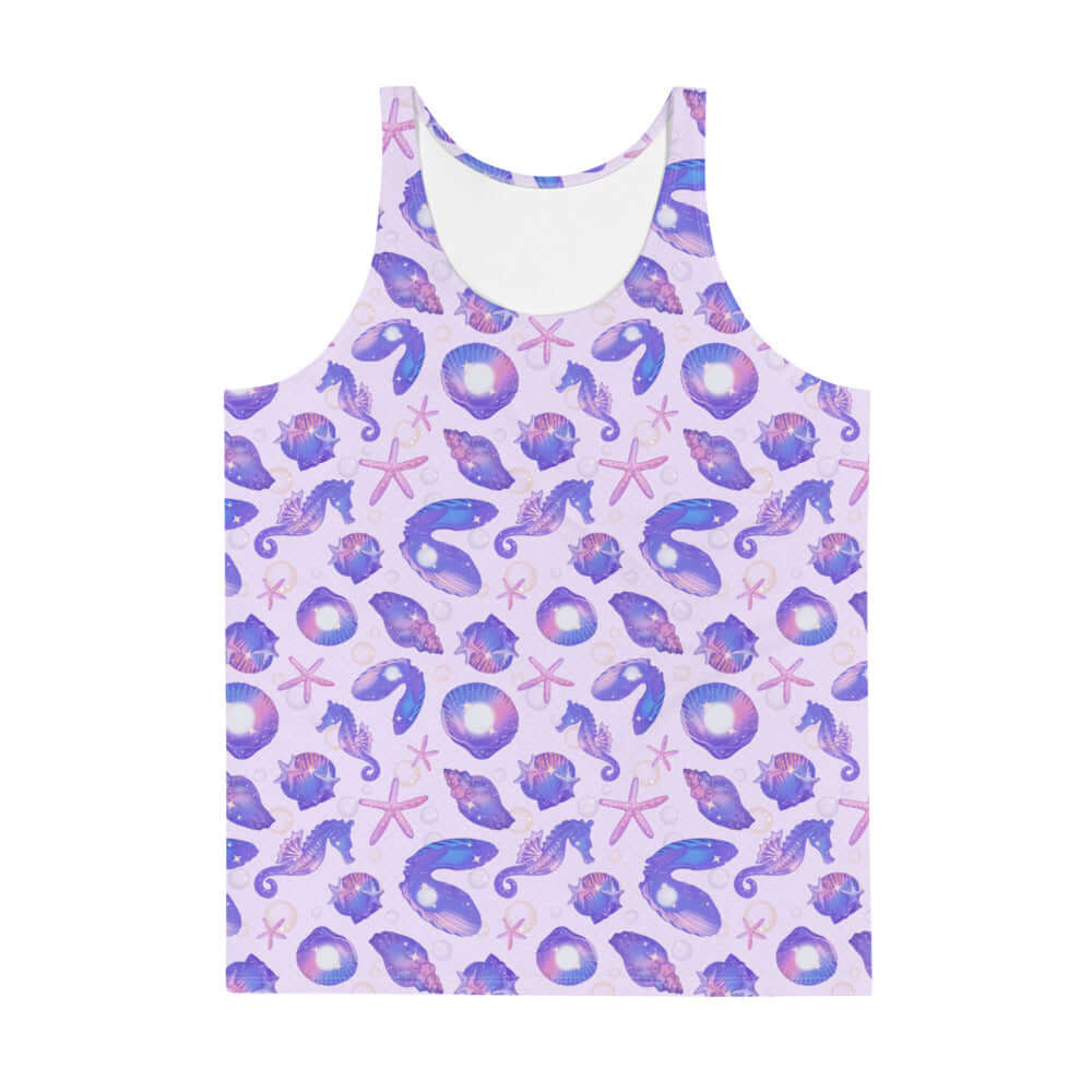 Vibrant Men's Sea Princess Tank Top featuring a soft, stretchy material and relaxed fit for ultimate comfort.