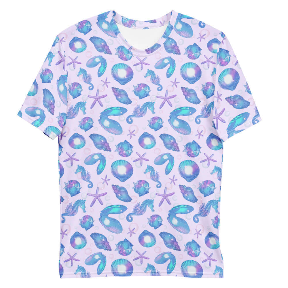 Vibrant Men's Sea Princess T-shirt featuring ocean-themed designs, perfect for comfort and style. Ideal for summer wear.