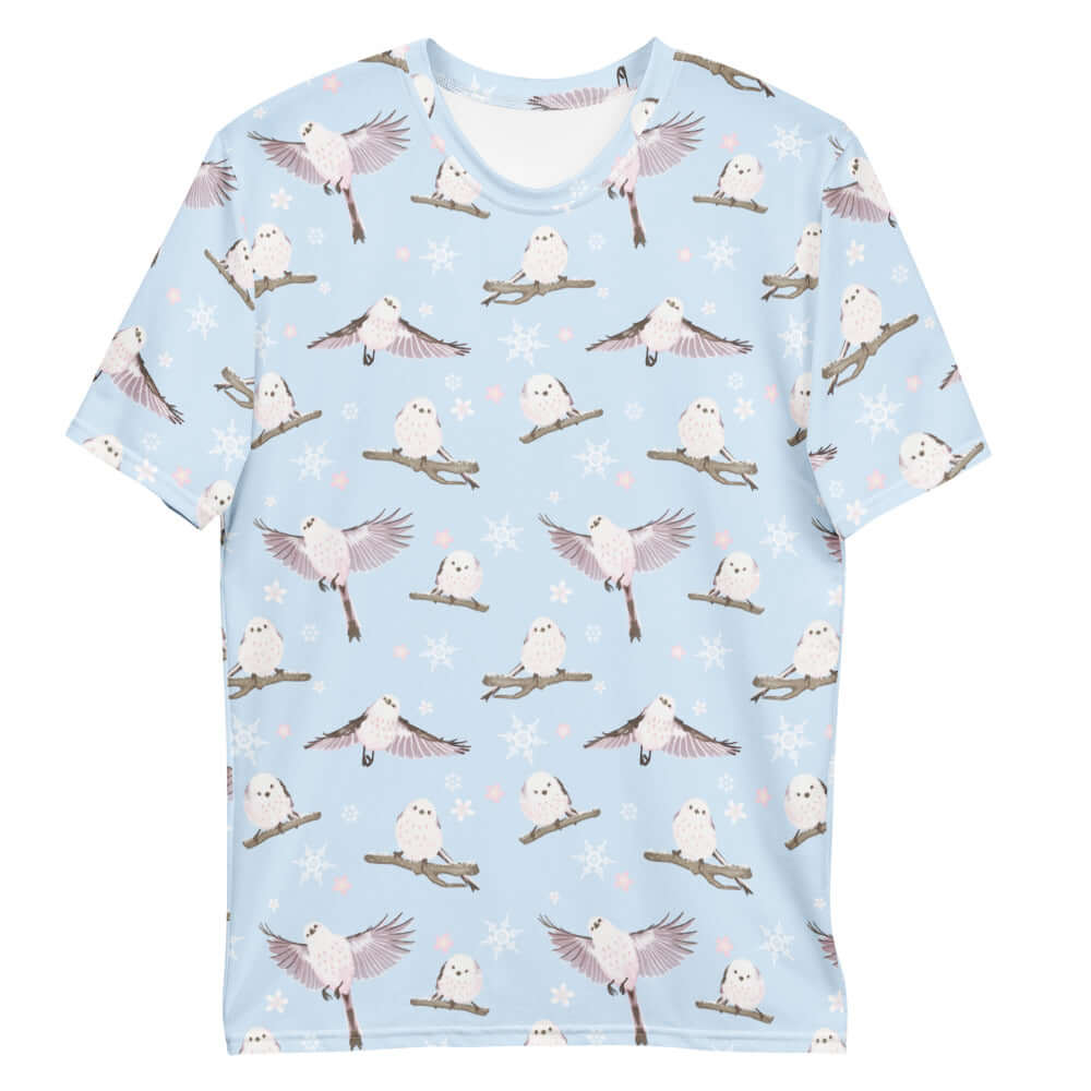 Men's Snow Bird T-shirt featuring a vibrant snowbird design, perfect for comfort and style. Ideal for any casual outing.