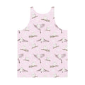 Men's Snow Bird Tank Top featuring vibrant colors and a soft, relaxed fit, perfect for any casual occasion.