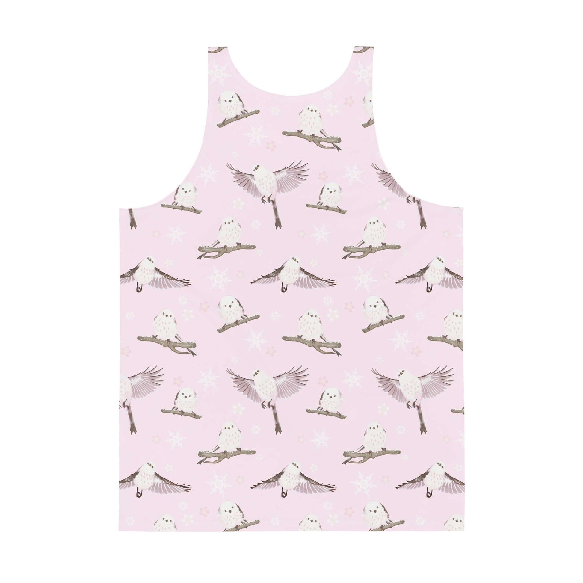 Men's Snow Bird Tank Top featuring vibrant colors and a soft, relaxed fit, perfect for any casual occasion.