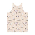 Men's Snow Bird Tank Top featuring vibrant colors and a relaxed fit, perfect for stylish comfort.