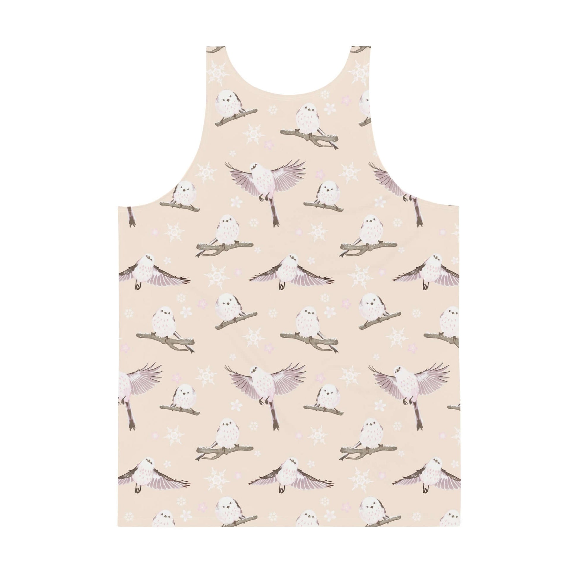 Men's Snow Bird Tank Top featuring vibrant colors and a relaxed fit, perfect for stylish comfort.