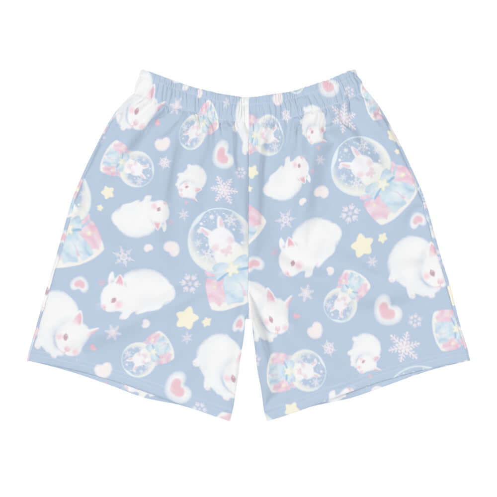 Men's Snow Bunny Athletic Shorts featuring playful designs, perfect for running, swimming, and workouts.