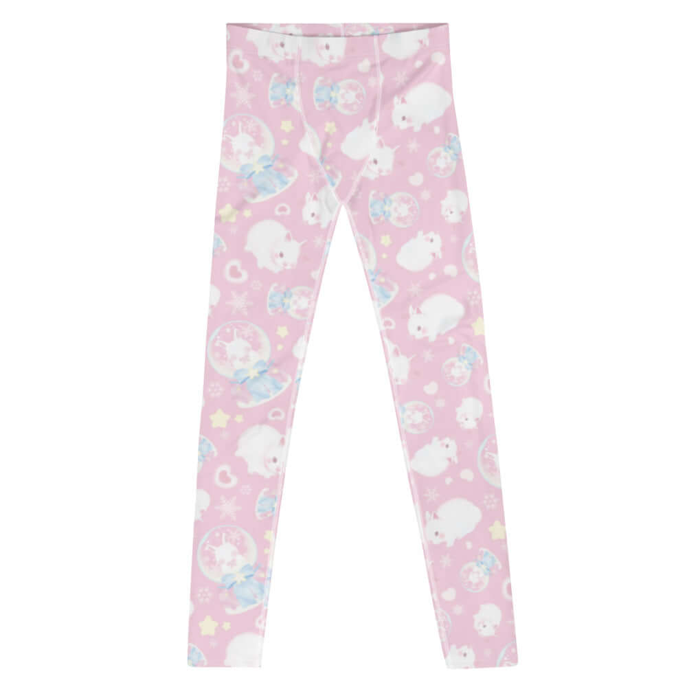 Stylish Men's Snow Bunny Leggings featuring a playful design, perfect for workouts or casual wear.