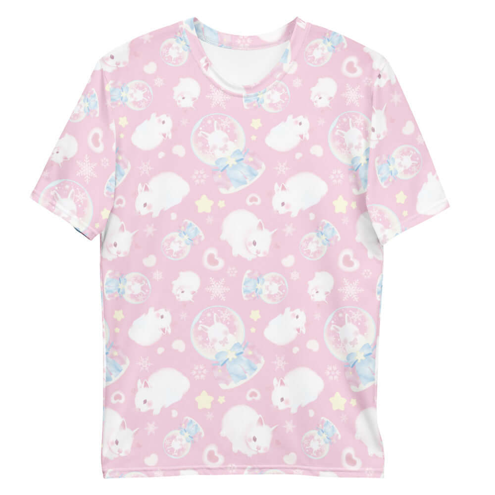 Soft and comfortable Men's Snow Bunny T-shirt featuring a playful design, perfect for everyday wear.