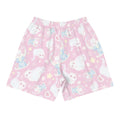 Men's Snow Kitten Athletic Shorts featuring a playful cat design, perfect for running or workouts. Shop now!