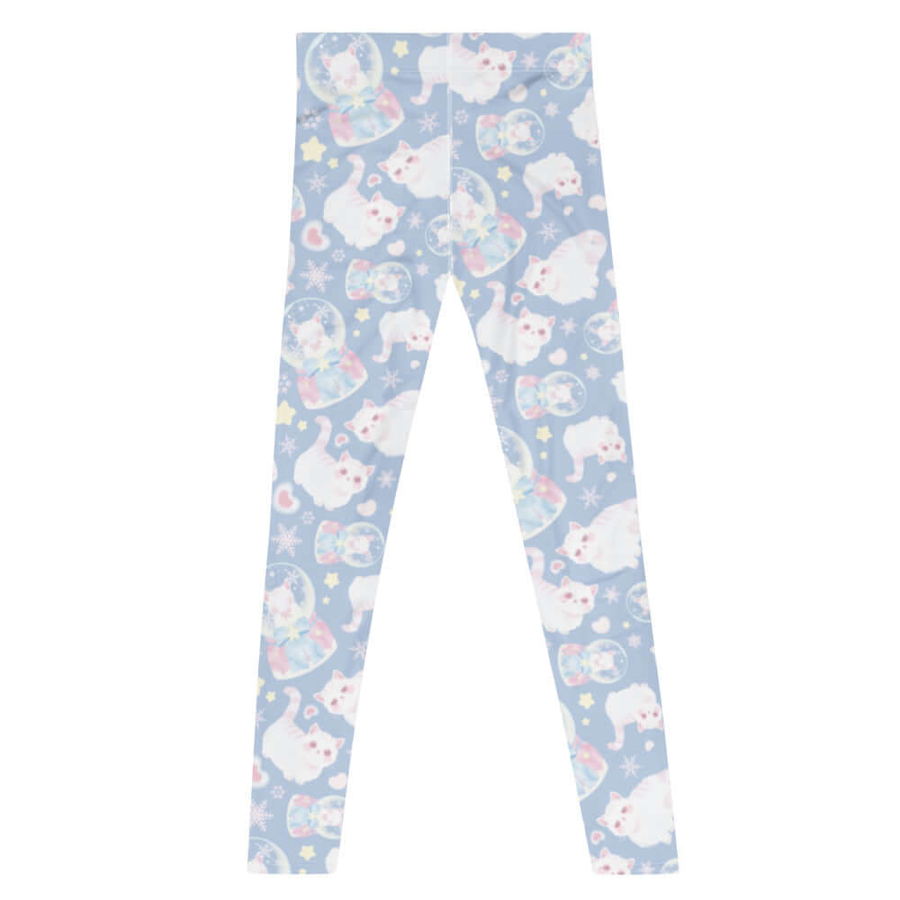 Men's Snow Kitten Leggings feature a playful design, perfect for workouts or casual wear. Ideal for active lifestyles!