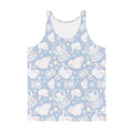 Vibrant Men's Snow Kitten Tank Top featuring playful kitten designs, perfect for a stylish and comfortable look.