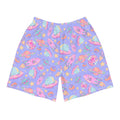 Stylish Men's Space Athletic Shorts with vibrant space-themed design, perfect for workouts and casual outings.