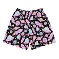 Men's Space Athletic Shorts featuring a colorful cosmic design, perfect for any active lifestyle. Ideal for workouts!