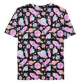 Colorful Men's Space T-shirt featuring vibrant planets and rockets, perfect for stylish comfort and durability.